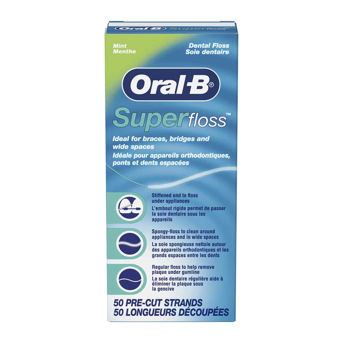 Oral-B 超級牙線 50 條 / Oral-B Super Floss, 50 pre-cut strands